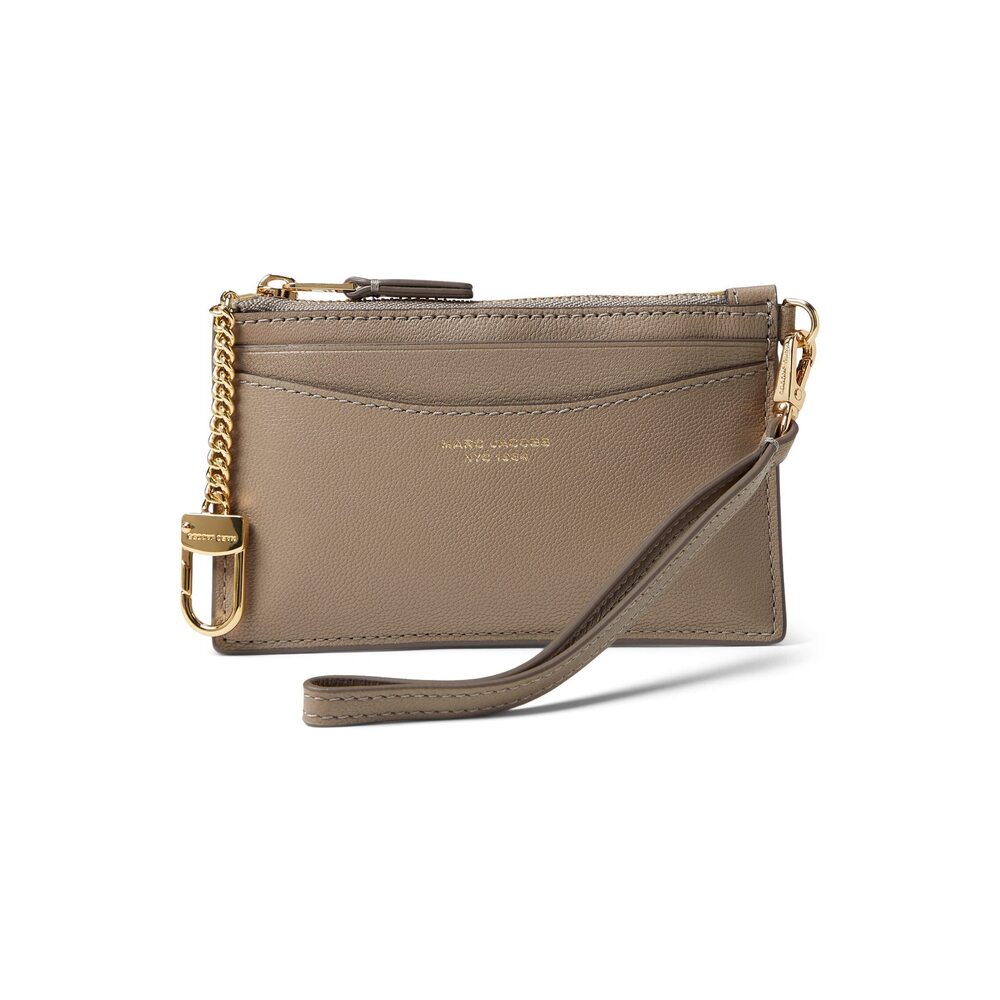 2301 The Top Zip Wristlet Wallet Cement One Size